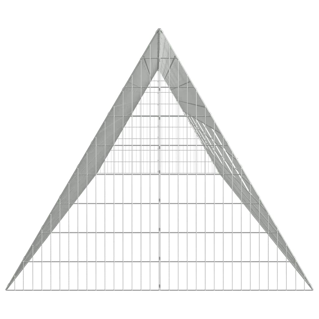 Hühnerkäfig Silber 650 x 100 x 85 cm Verzinkter Stahl