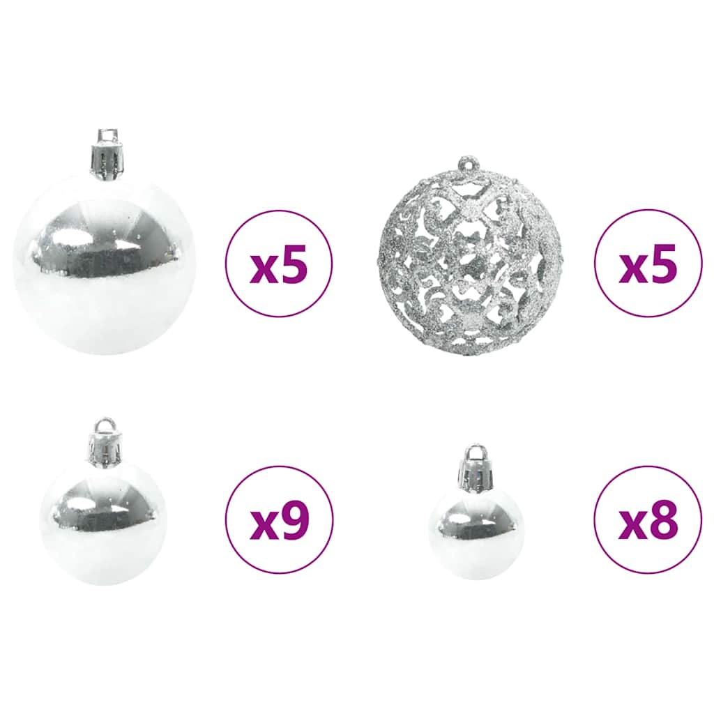 Albero di Natale sottile con 150 LED e supporto, verde, 150 cm