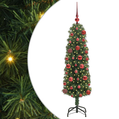 Künstlicher Weihnachtsbaum mit 150 LEDs mit Ständer Grün 120 cm