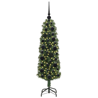 Künstlicher Weihnachtsbaum mit 150 LEDs mit Ständer Grün 120 cm