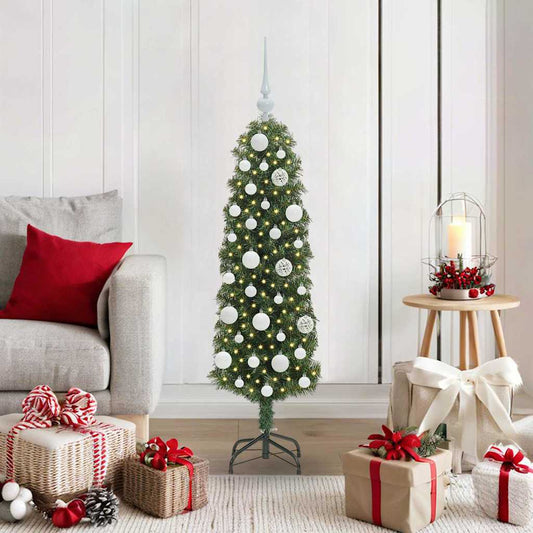 Künstlicher Weihnachtsbaum mit 150 LEDs mit Ständer Grün 120 cm