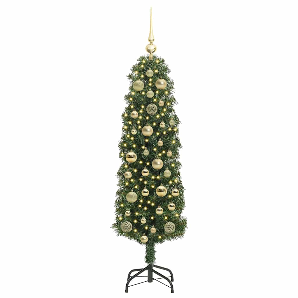 Künstlicher Weihnachtsbaum mit 150 LEDs mit Ständer Grün 120 cm