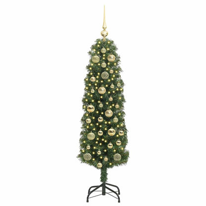 Künstlicher Weihnachtsbaum mit 150 LEDs mit Ständer Grün 120 cm
