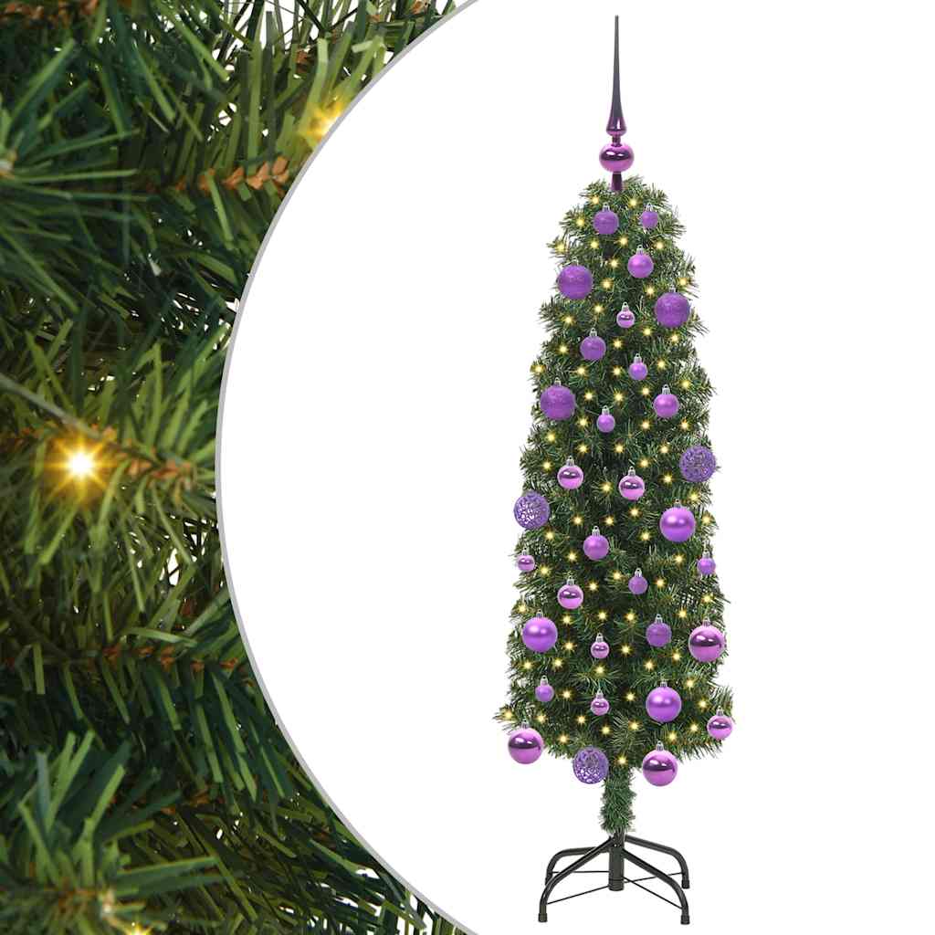 Künstlicher Weihnachtsbaum mit 150 LEDs mit Ständer Grün 120 cm