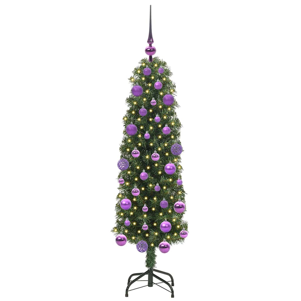 Künstlicher Weihnachtsbaum mit 150 LEDs mit Ständer Grün 120 cm