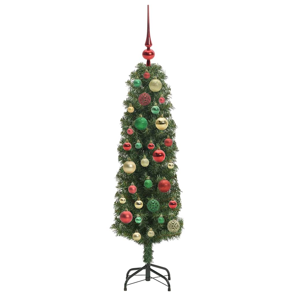 Künstlicher Weihnachtsbaum mit 150 LEDs mit Ständer Grün 120 cm