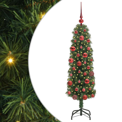 Künstlicher Weihnachtsbaum mit 150 LEDs mit Ständer Grün 150 cm