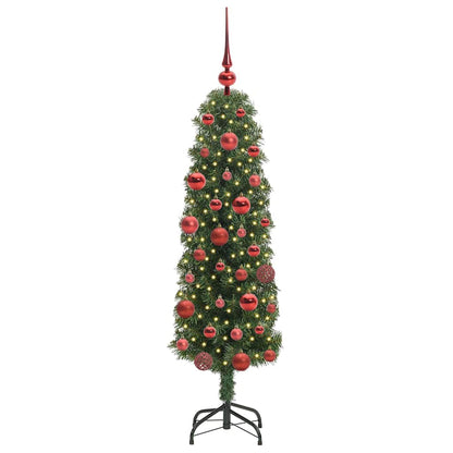 Künstlicher Weihnachtsbaum mit 150 LEDs mit Ständer Grün 150 cm