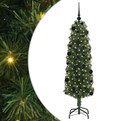 Künstlicher Weihnachtsbaum mit 150 LEDs mit Ständer Grün 150 cm