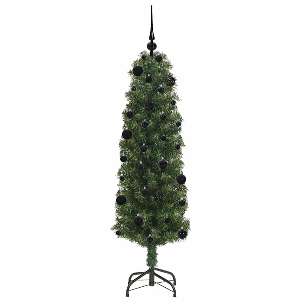 Künstlicher Weihnachtsbaum mit 150 LEDs mit Ständer Grün 150 cm