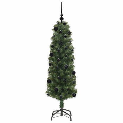 Künstlicher Weihnachtsbaum mit 150 LEDs mit Ständer Grün 150 cm
