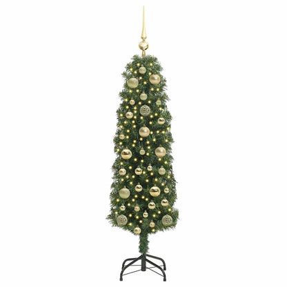 Künstlicher Weihnachtsbaum mit 150 LEDs mit Ständer Grün 150 cm