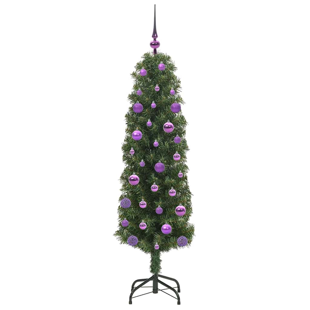 Künstlicher Weihnachtsbaum mit 150 LEDs mit Ständer Grün 150 cm