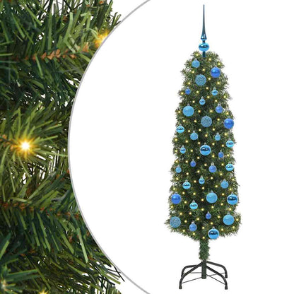 Künstlicher Weihnachtsbaum mit 150 LEDs mit Ständer Grün 150 cm