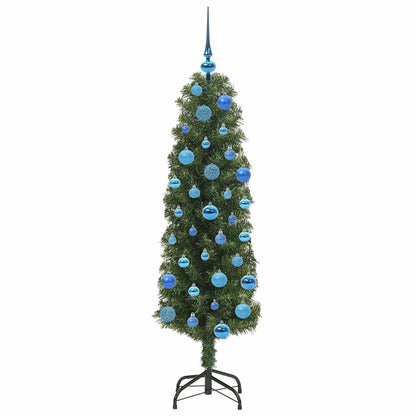 Künstlicher Weihnachtsbaum mit 150 LEDs mit Ständer Grün 150 cm