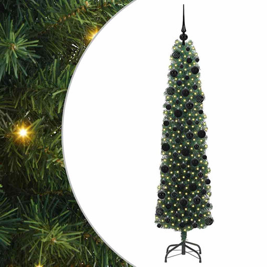 Künstlicher Weihnachtsbaum mit 300 LEDs mit Ständer Grün 180 cm