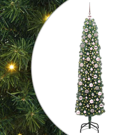 Künstlicher Weihnachtsbaum mit 300 LEDs mit Ständer Grün 180 cm