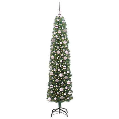 Künstlicher Weihnachtsbaum mit 300 LEDs mit Ständer Grün 180 cm