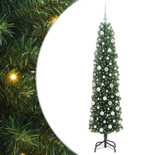 Künstlicher Weihnachtsbaum mit 300 LEDs mit Ständer Grün 180 cm