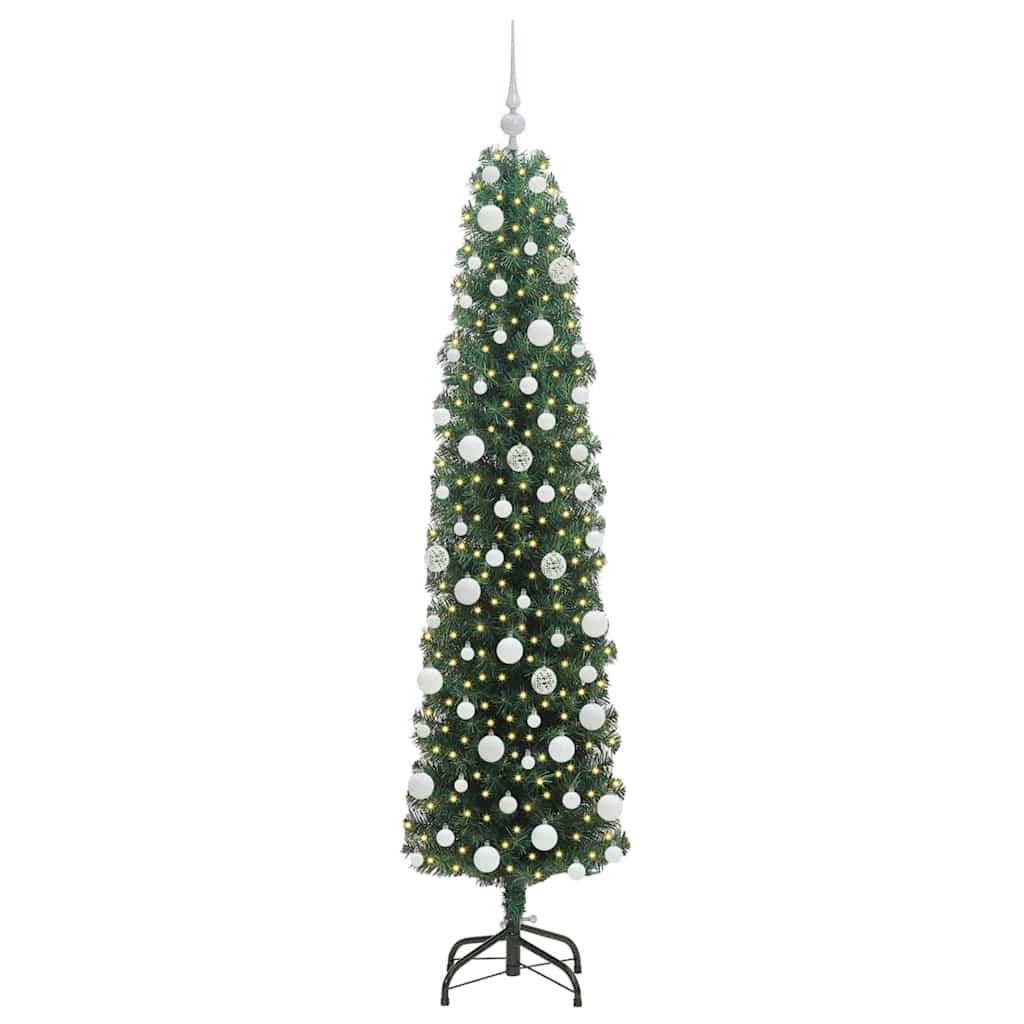 Künstlicher Weihnachtsbaum mit 300 LEDs mit Ständer Grün 180 cm