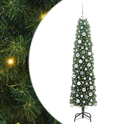 Künstlicher Weihnachtsbaum mit 300 LEDs mit Ständer Grün 180 cm