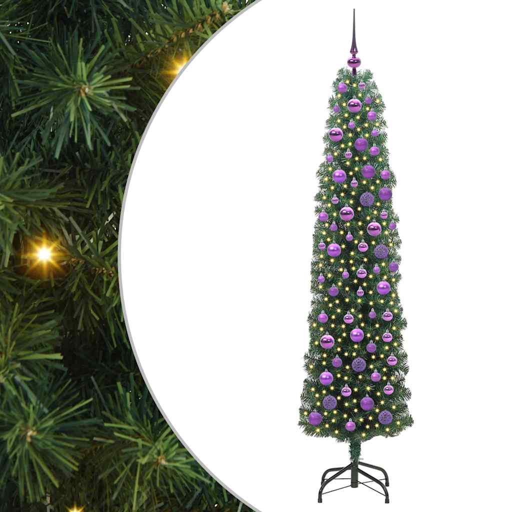 Künstlicher Weihnachtsbaum mit 300 LEDs mit Ständer Grün 180 cm
