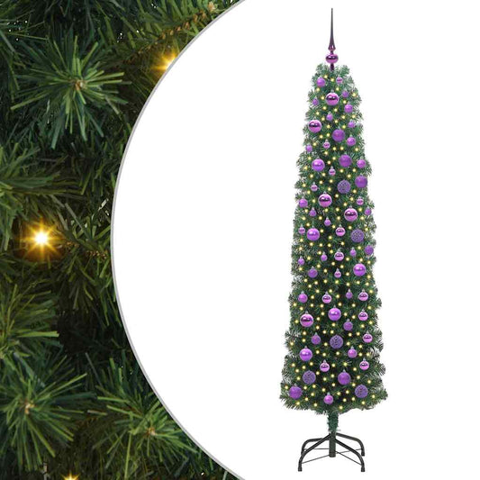 Künstlicher Weihnachtsbaum mit 300 LEDs mit Ständer Grün 180 cm