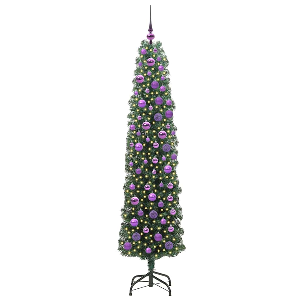 Künstlicher Weihnachtsbaum mit 300 LEDs mit Ständer Grün 180 cm