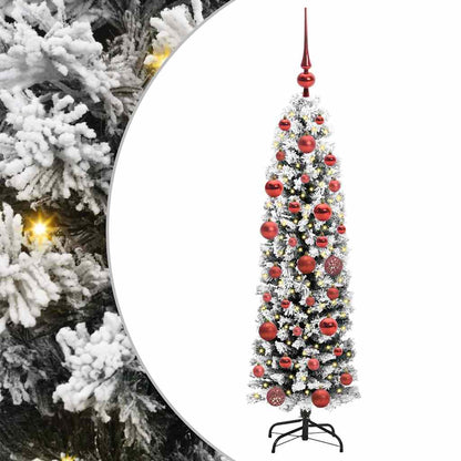 Künstlicher Weihnachtsbaum mit 150 LEDs mit Ständer Grün 150 cm