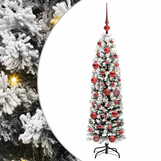 Künstlicher Weihnachtsbaum mit 150 LEDs mit Ständer Grün 150 cm