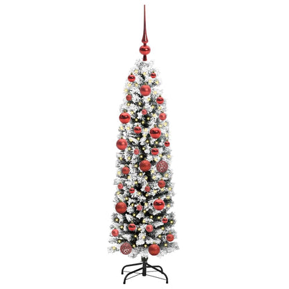 Künstlicher Weihnachtsbaum mit 150 LEDs mit Ständer Grün 150 cm