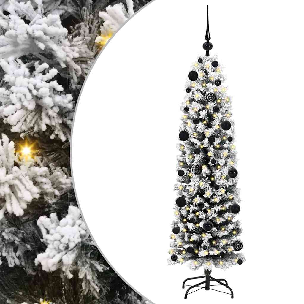 Künstlicher Weihnachtsbaum mit 150 LEDs mit Ständer Grün 150 cm