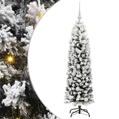 Künstlicher Weihnachtsbaum mit 150 LEDs mit Ständer Grün 150 cm