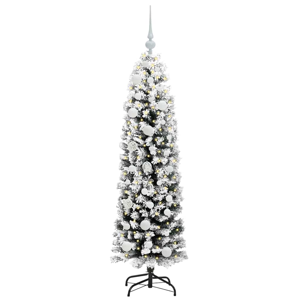 Künstlicher Weihnachtsbaum mit 150 LEDs mit Ständer Grün 150 cm