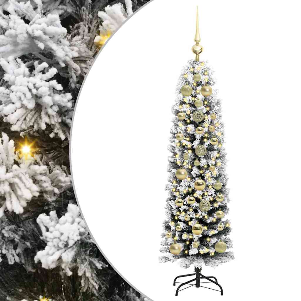 Künstlicher Weihnachtsbaum mit 150 LEDs mit Ständer Grün 150 cm