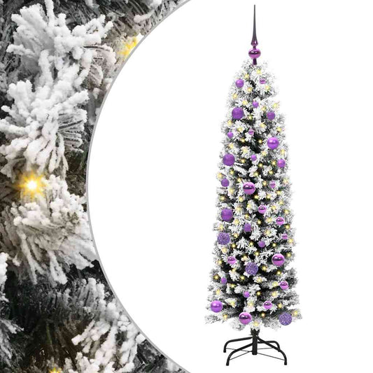 Künstlicher Weihnachtsbaum mit 150 LEDs mit Ständer Grün 150 cm