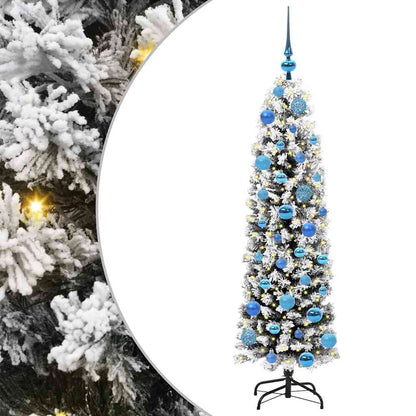 Künstlicher Weihnachtsbaum mit 150 LEDs mit Ständer Grün 150 cm