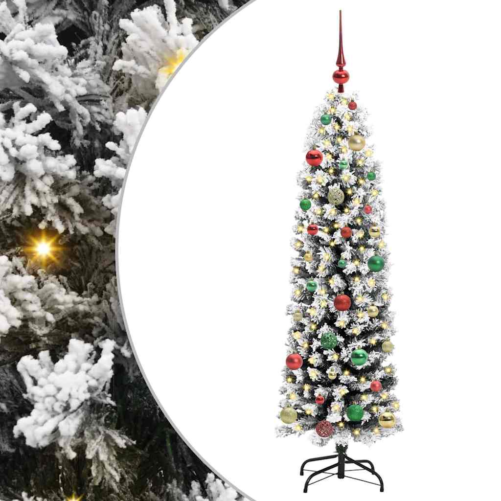 Künstlicher Weihnachtsbaum mit 150 LEDs mit Ständer Grün 150 cm