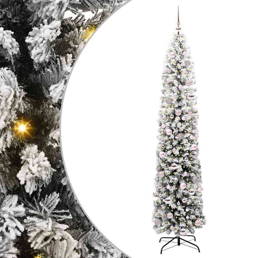 Künstlicher Weihnachtsbaum mit 300 LEDs mit Ständer Grün 210 cm