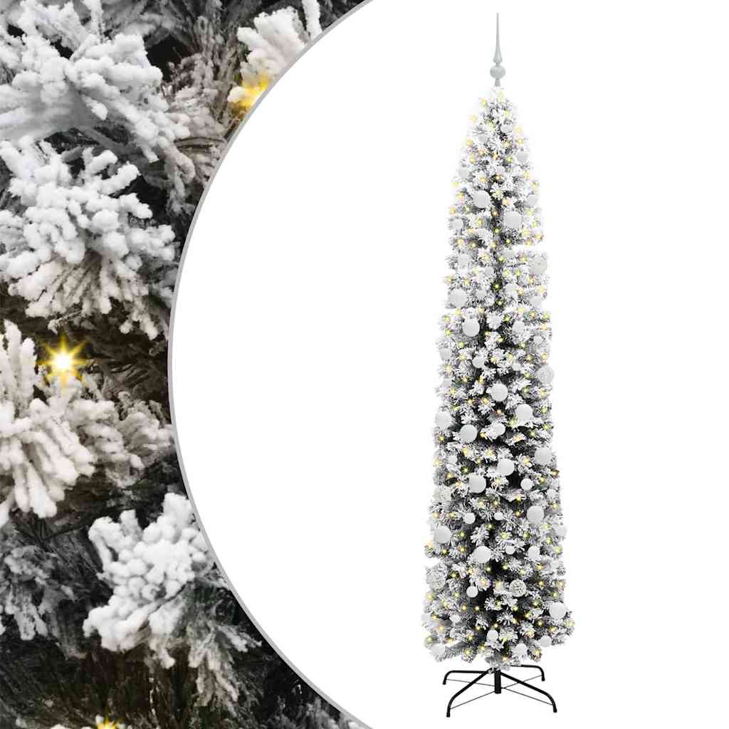Künstlicher Weihnachtsbaum mit 300 LEDs mit Ständer Grün 210 cm