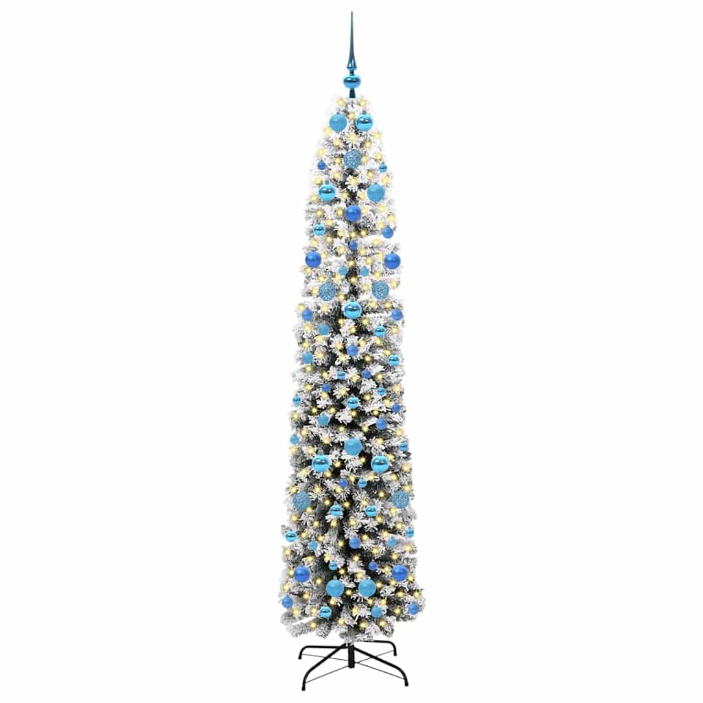 Künstlicher Weihnachtsbaum mit 300 LEDs mit Ständer Grün 210 cm