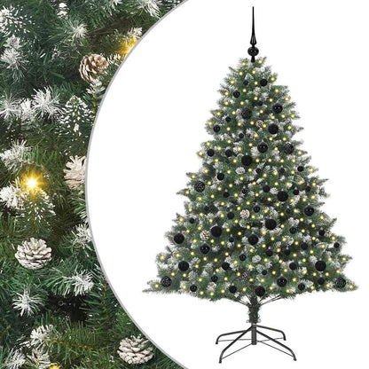Künstlicher Weihnachtsbaum mit 300 LEDs mit Ständer Grün 180 cm