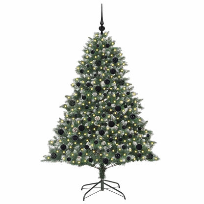 Künstlicher Weihnachtsbaum mit 300 LEDs mit Ständer Grün 180 cm