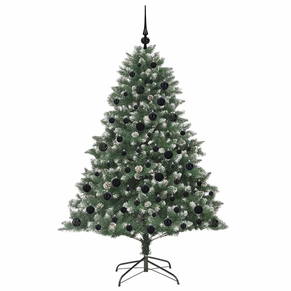 Künstlicher Weihnachtsbaum mit 300 LEDs mit Ständer Grün 180 cm