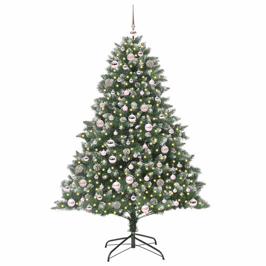 Künstlicher Weihnachtsbaum mit 300 LEDs mit Ständer Grün 180 cm