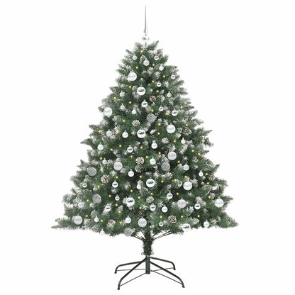 Künstlicher Weihnachtsbaum mit 300 LEDs mit Ständer Grün 180 cm