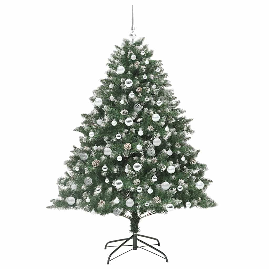 Künstlicher Weihnachtsbaum mit 300 LEDs mit Ständer Grün 180 cm