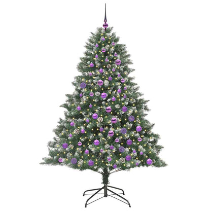Künstlicher Weihnachtsbaum mit 300 LEDs mit Ständer Grün 180 cm