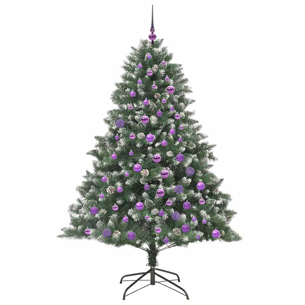 Künstlicher Weihnachtsbaum mit 300 LEDs mit Ständer Grün 180 cm