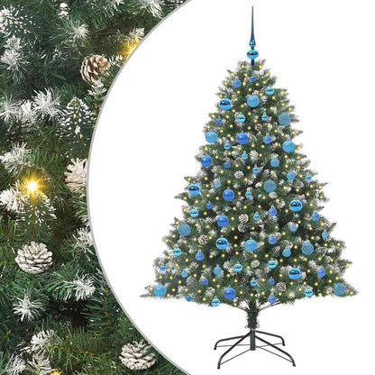 Künstlicher Weihnachtsbaum mit 300 LEDs mit Ständer Grün 180 cm